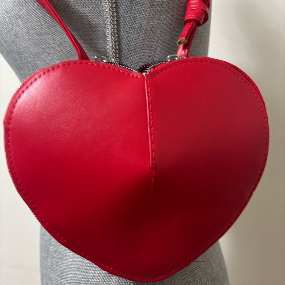 Red Heart-Shaped Bag
